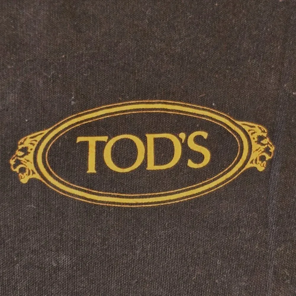 TOD'S Italy Brown Shoe Bag Drawstring Dust Cover Storage Pouch